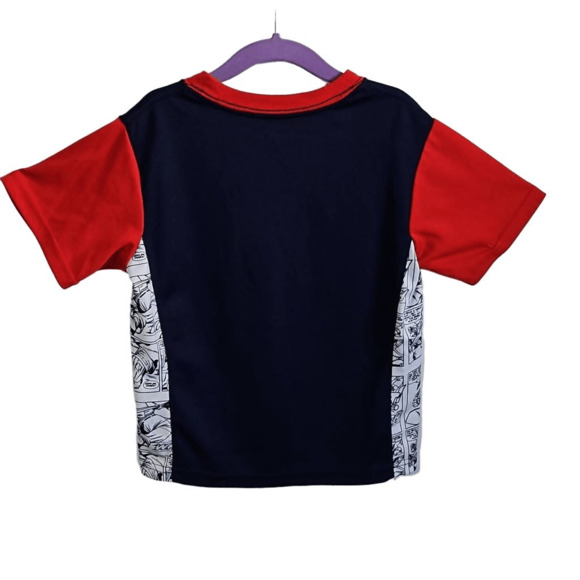 Marvel Captain America Comic Short Sleeve T-shirt Blue/Red Size XS - Picture 3 of 4